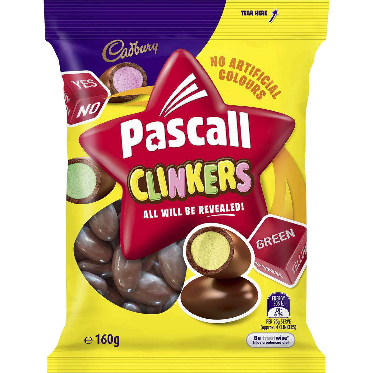 Pascall Cadburys Clinkers - 160g